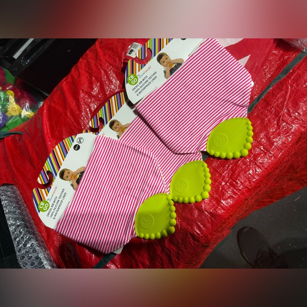 6 packs teething bibs